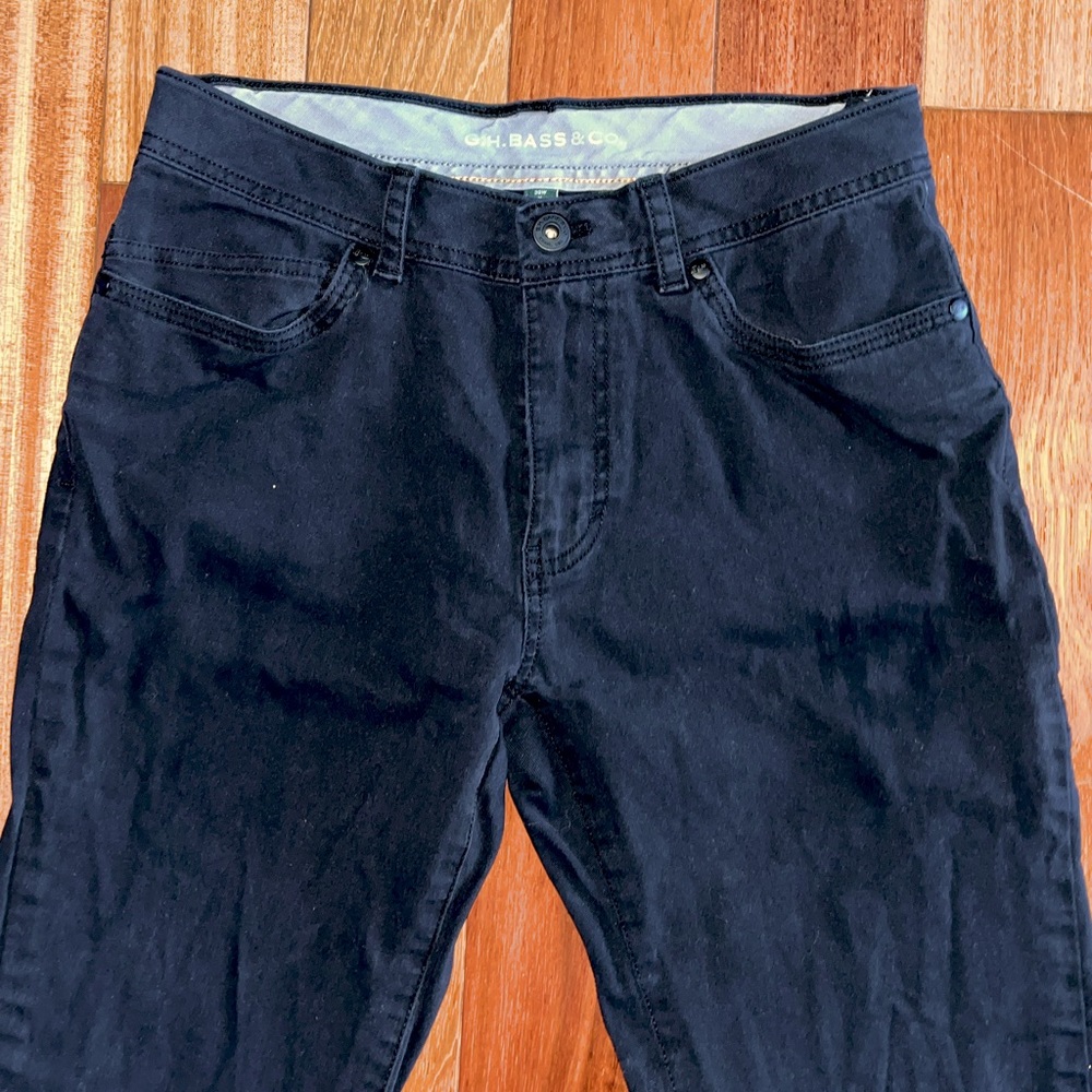 G.H Bass Black Slim/Athletic Jeans (30W/32L)